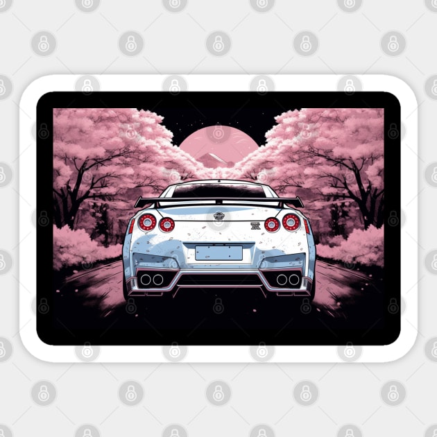 Nissan GTR R35 Sakura Sticker by Speed Culture Apparel